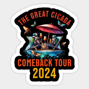 The Great Cicada Comeback Tour 2024 Sticker